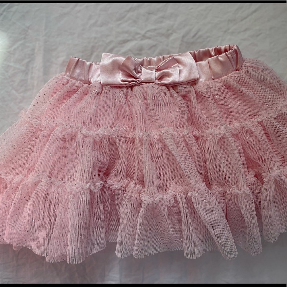Koala Kids Pink Tutu with silver sparkles. Size 12 months